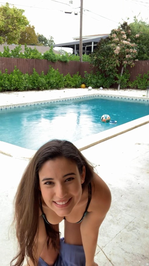 Angie Varona American Black Hair Patreon Female Bikini Big Breasts Athletic Body Thong Bikini Brown Eyes Celebrity Leaked Video Pose Thong Adult Content Creator